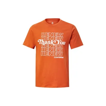 Converse T Shirts Men Orange