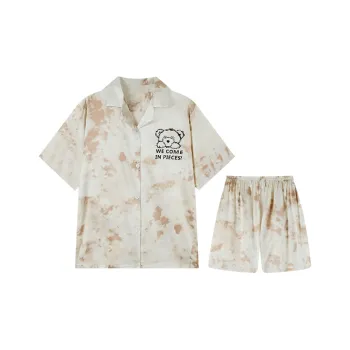 Qiao Ni Tong Pajama Set Men's Yellow Bear