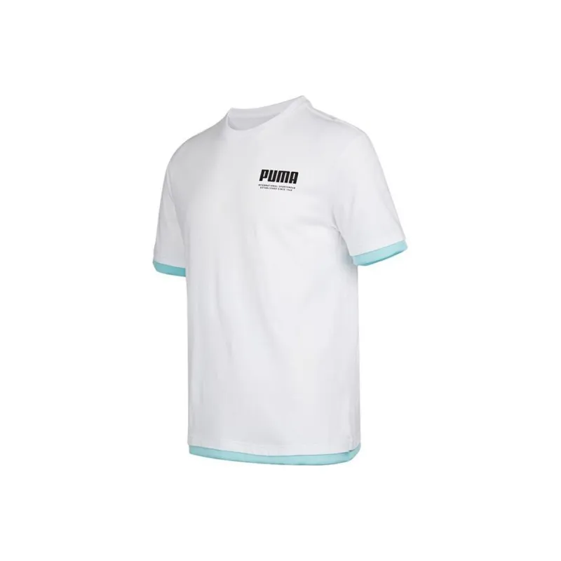 PUMA T Shirts Men White-0