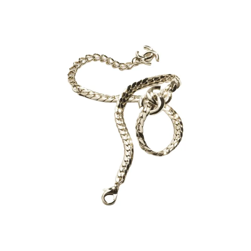 CHANEL Metal Necklaces Women's Gold-2