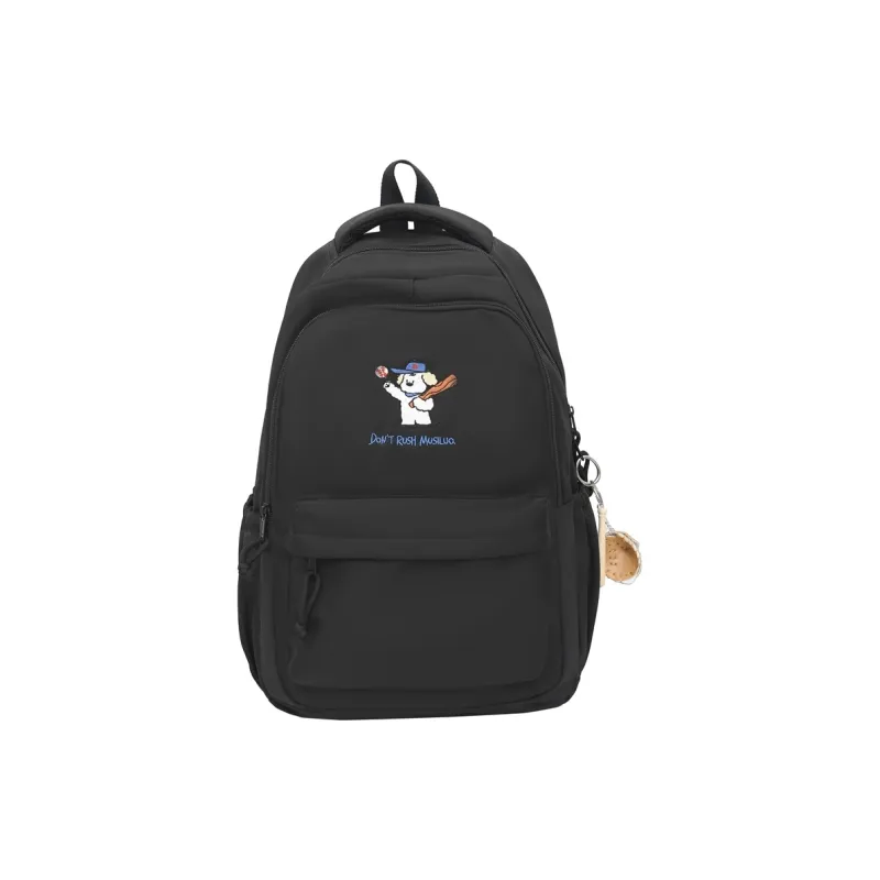 BUBM Nylon Backpack Unisex Yellow/Black/White/Khaki/Blue-6