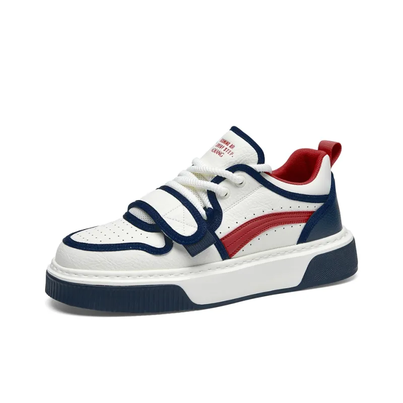 AOKANG Dunk Series Skateboard Shoes Men Low Top Burgundy Red, Panda Black-1