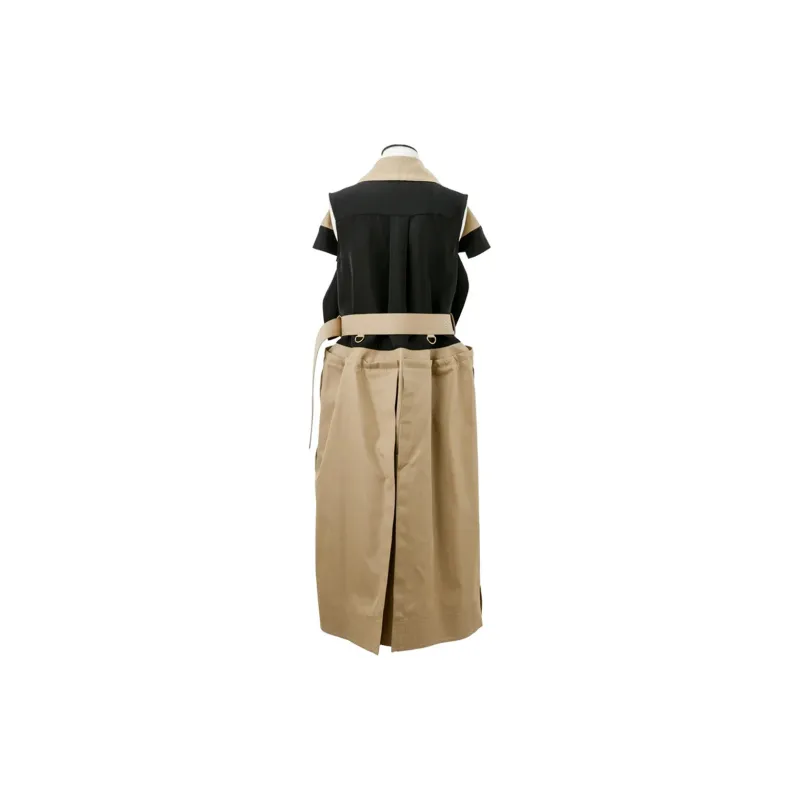 Sacai Sleeveless Dresses Women's Khaki-1