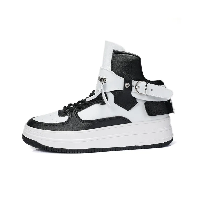 AMICNIEGD Breathable Anti Slip And Wear Resistant High Top Skateboard Shoes Unisex-4