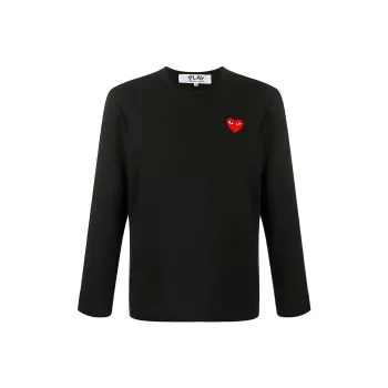 CDG Play T Shirts Men Black