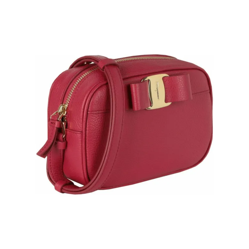 Ferragamo Vara Bow Camera Crossbody Pink-1