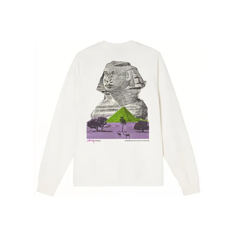 Stussy Sphinx Pigment Dyed Long Sleeve Tee-2