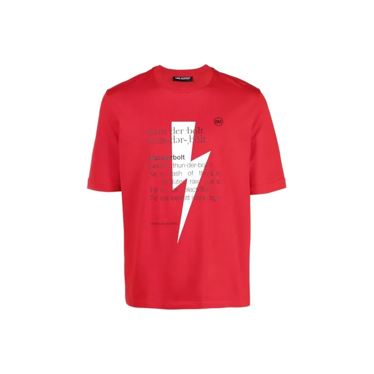 Neil Barrett T Shirts Men Red-0