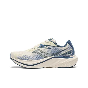 Saucony Slay 2 Anti Slip Wear Resistant Low Top Running Shoes Unisex Beige Blue