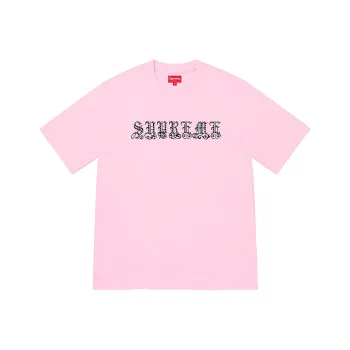 Supreme Old English Rhinestone S/S Top