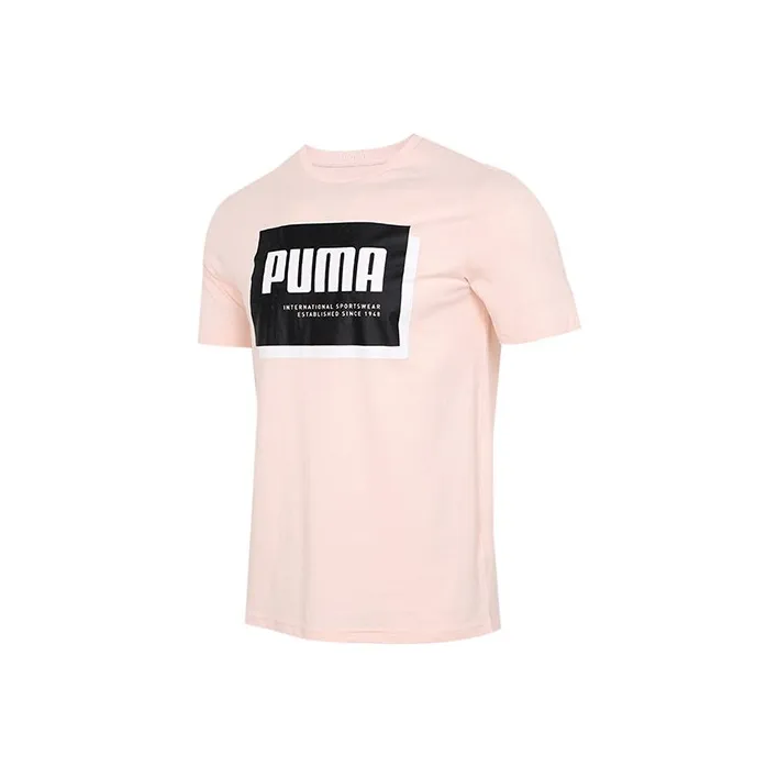 PUMA Summer Court T Shirts Men Pink-0