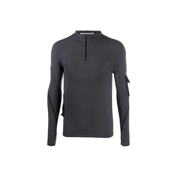OFF WHITE Active Seamless Long Sleeve Top-0