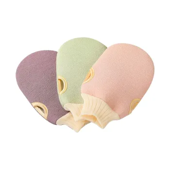 JINGLINGLONG Bath Scrub Sponge With Mud Cleaning Tool Thickened Double Sided Matte Adults Bathing Glove For Home Use