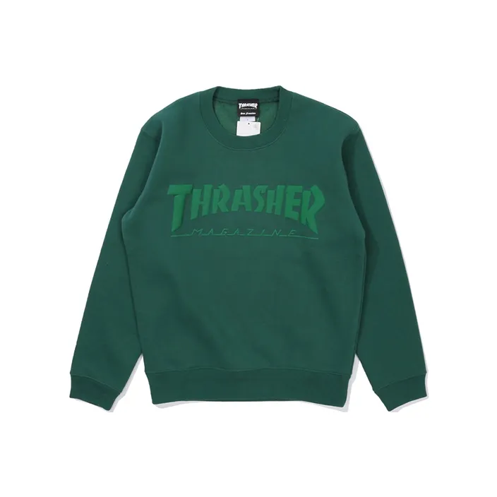 Thrasher Sweatshirt Japan Version Unisex Green-0