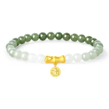 Branded Jewelry Bracelets Pale Greenish White Jade Women's