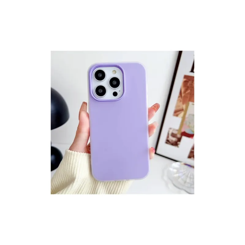 Taokinall Matte Material Jelly Shells Phone Cases Compatible With IPhone 16 Pro Max/Apple 15 Pro/14/13/12 Solid Color-1