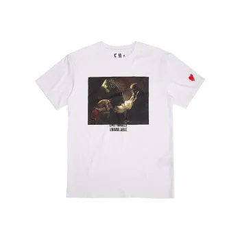 Heather Grey Wall T-Shirt Unisex White
