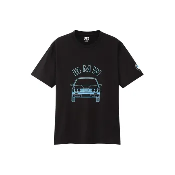 UNIQLO Straight T Shirt Unisex Black