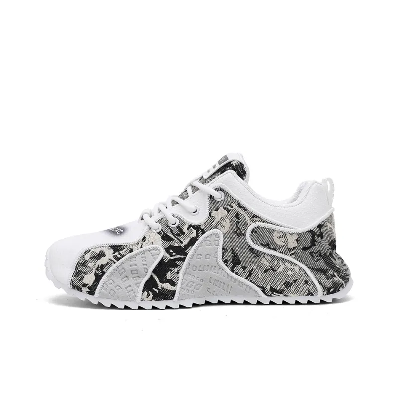 AMICNIEGD Anti Slip And Wear Resistant Lightweight Low Top Chunky Sneakers Men's-0