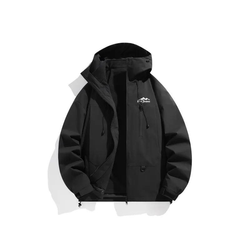 Yiwen Water Resistant Windproof Breathable Warm Windbreaker Jacket Unisex-0