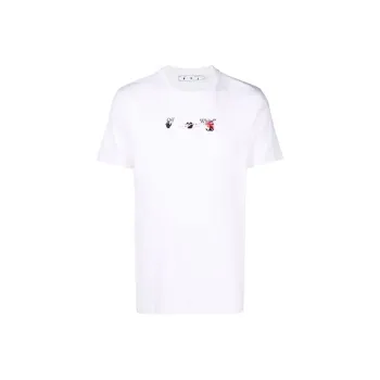 OFF WHITE Acrylic Arrow Logo Print T Shirt
