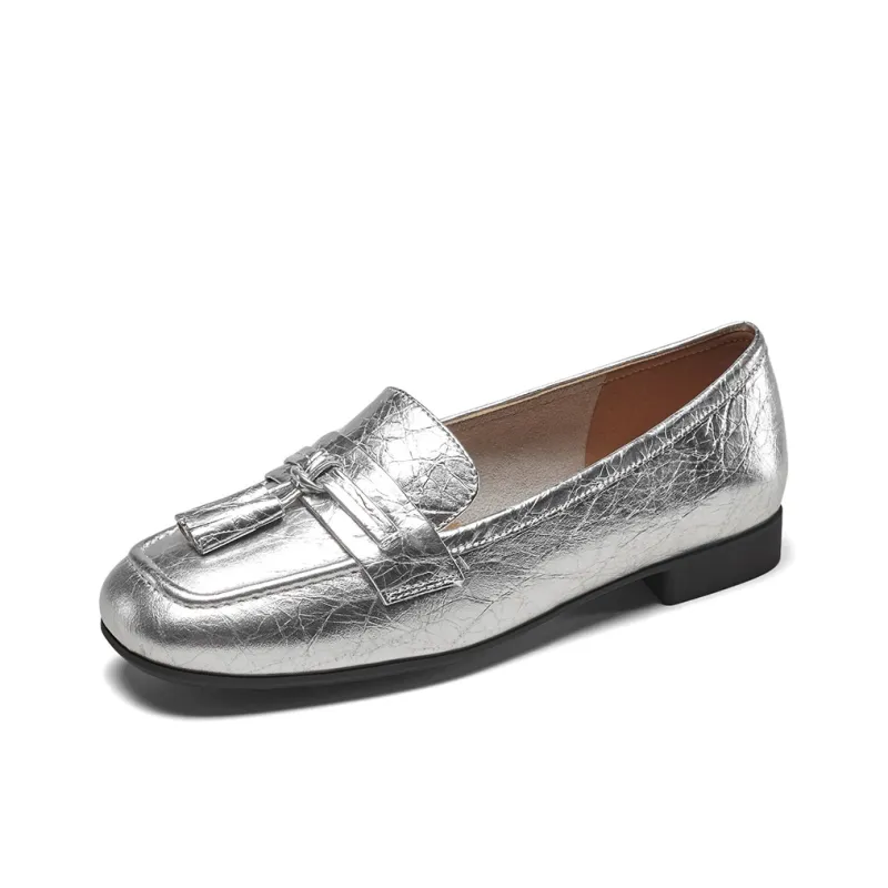 YEARCON Loafers Women's Silver-5