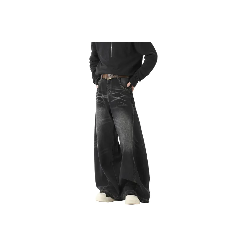 WELTER EXPERIMENT Trendy Versatile Comfortable Jeans Unisex-0