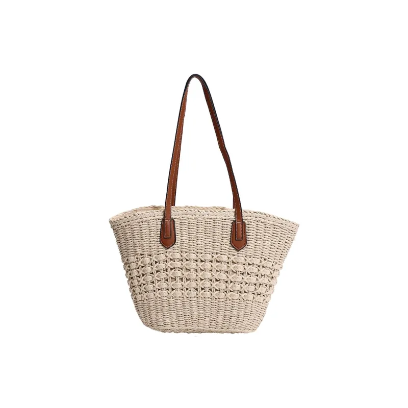 Yalu Woven Shoulder Bag Regular Women's Beige/Khaki-1