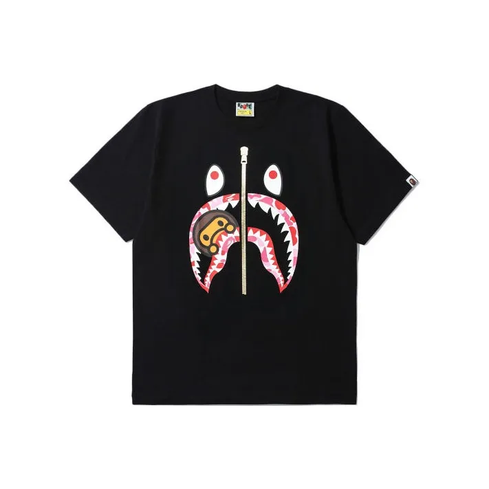 Bape Abc Camo Milo Shark Tee-1