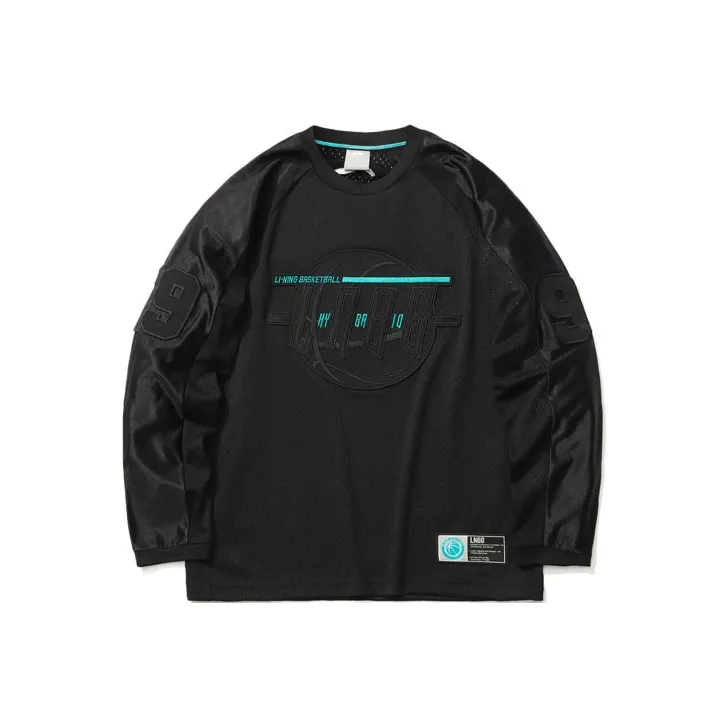 LINING Sports Basketball Collection T Shirts Men Black-0