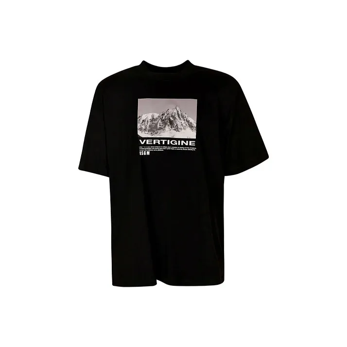 MSGM Graphic Print T Shirt-0
