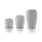 30+60+90ML Gray Silicone Lace-Up Dispensing Bottles: 2 Pcs Each