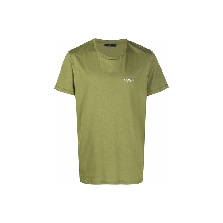 BALMAIN T Shirts Men Green-0
