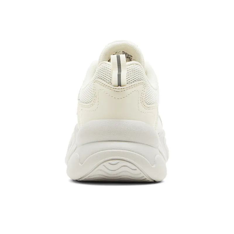 PEAK Anti Slip And Wear Resistant Lightweight Low Top Casual Shoes Women's White Gray-4