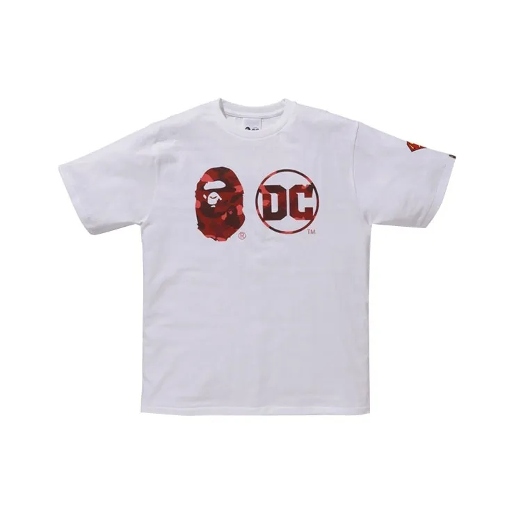 Bape X Dc Superman Apehead Dc Logo Tee-0