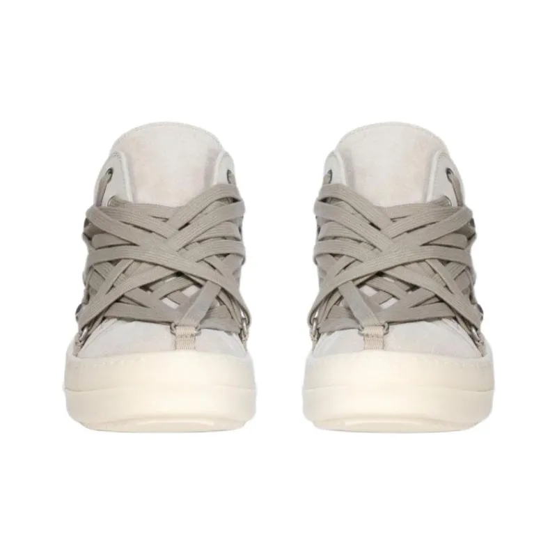 RICK OWENS/RO Mega Low Top Skateboard Shoes Women's Light Gray-2