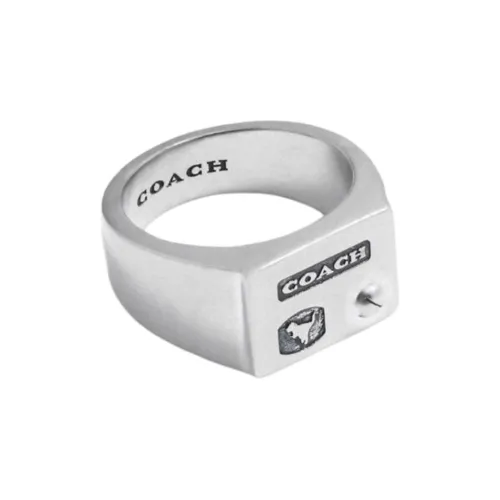 COACH Sterling Silver Rings Men's Silver