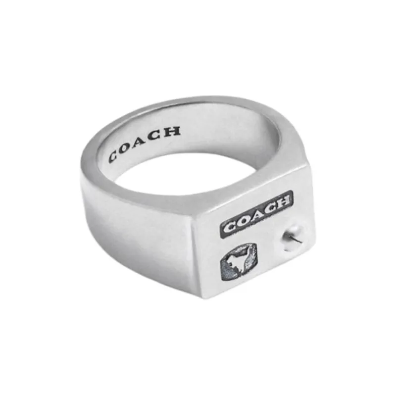 COACH Sterling Silver Rings Men's Silver-0