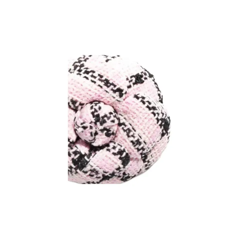 CHANEL Cotton Brooches Women's Pink-1