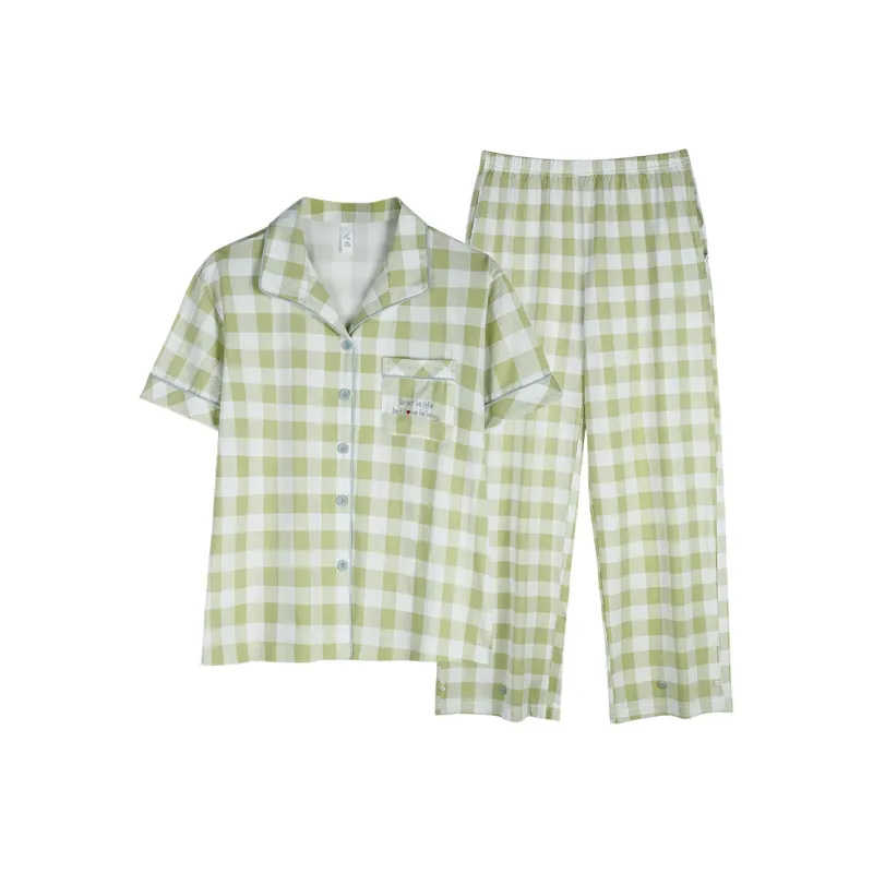Xuan Liang Pajama Set Women's Creamy Fruit Green-0
