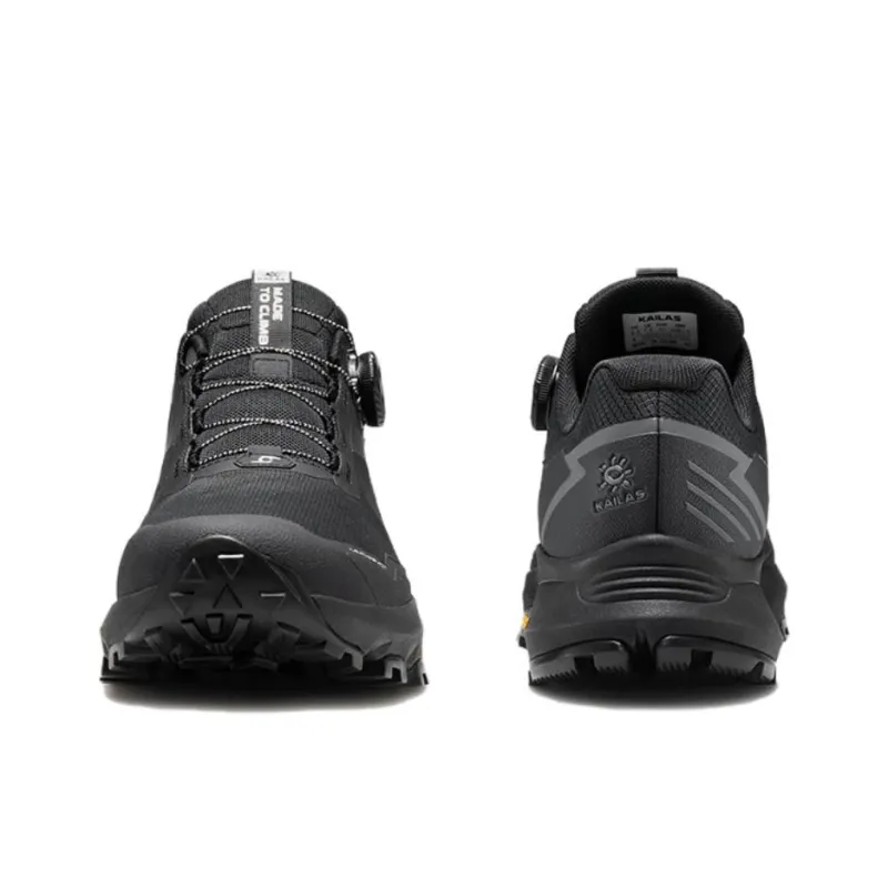 KAILAS Brackets Abrasion Resistant Slip Resistant Cushioning Low Top Trekking Shoes Men's Ink Black-3