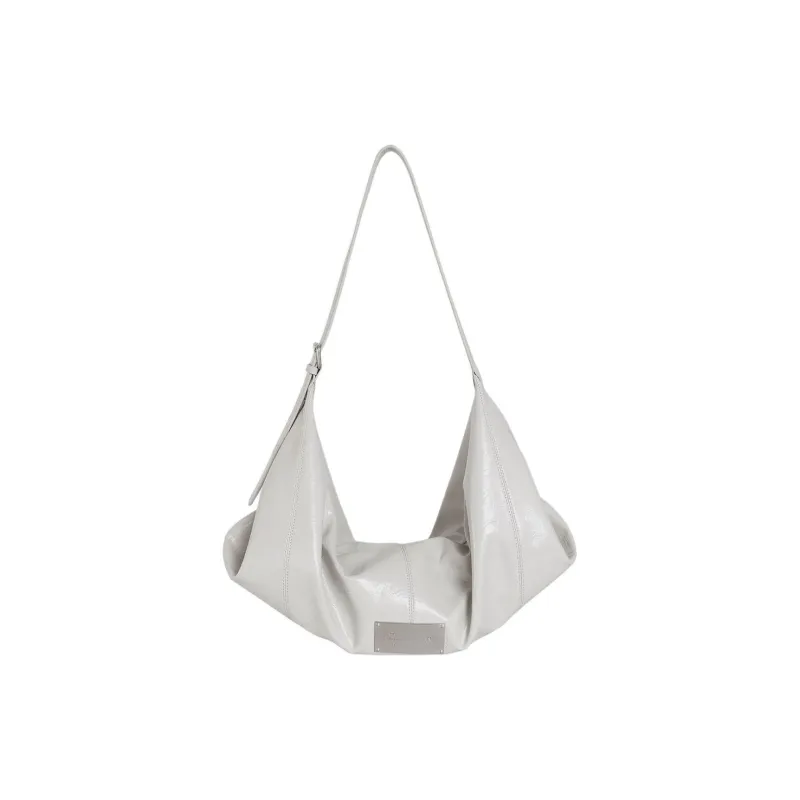 Kikawa Card Synthetic Leather Tote Bag, Shopping Bag, Handbag, Shoulder Bag Large Size Women's White-1