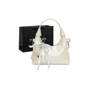 PINK·LAND PU One Shoulder Handbags Women's White/Pink/Silver/Black
