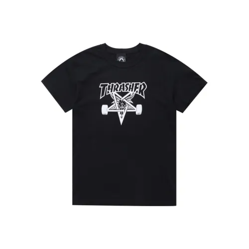 Thrasher T Shirt US Version Unisex Black