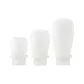 30+60+90ML Transparent Silicone Lace-Up Dosing Bottles: 21 Pcs