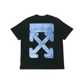 OFF WHITE Marker Blue Arrows Oversized Tee