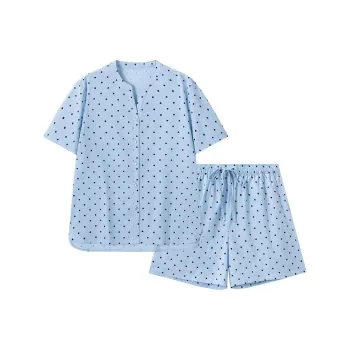 Shuya Pajama Set Women's Light Blue