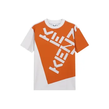 KENZO T Shirts Men Gray Orange