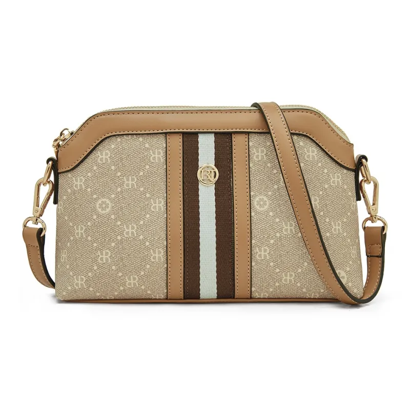 Old Man's Head Synthetic Leather Crossbody Bag Regular Women's Coffee/apricot-9