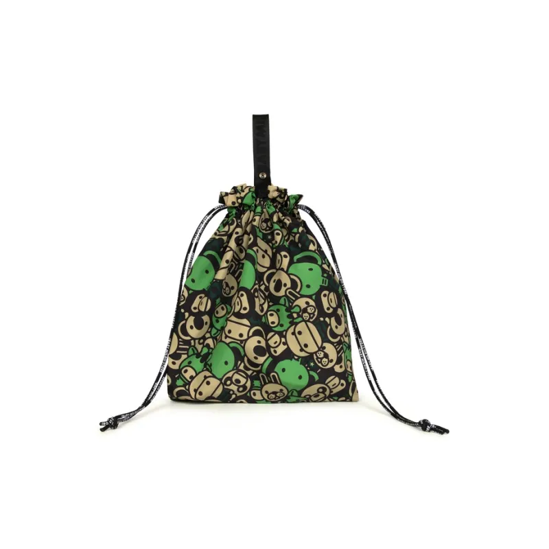 BABY MILO STORE BY A BATHING APE Fabric Storage Bag Unisex Green-1